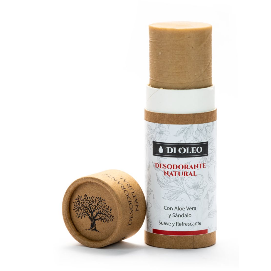 desodorante natural sólido - sándalo y aloe vera
